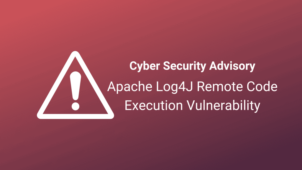 Apache Log4J Remote Code Execution Vulnerability