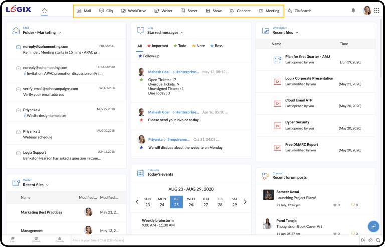 Zoho Workplace - Unified Platform for Productivity