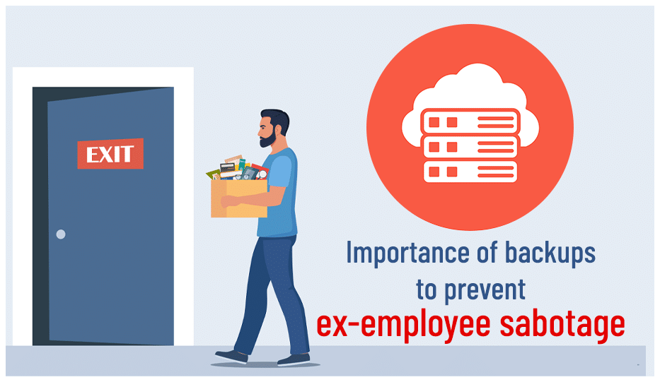 Importance of backups to prevent ex-employee sabotage