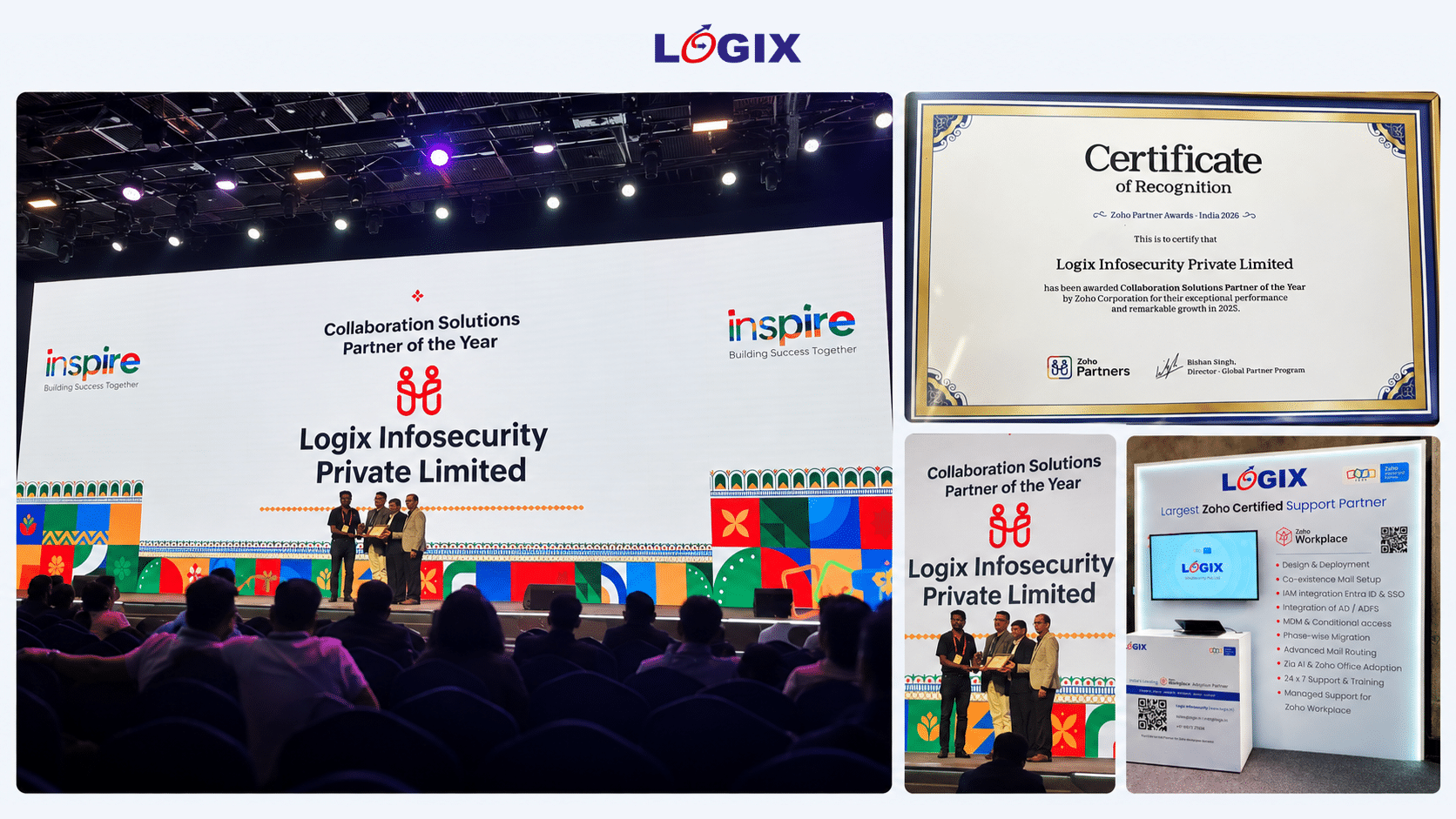 logix-infosecurity-zoho-collaboration-solutions-partner-award